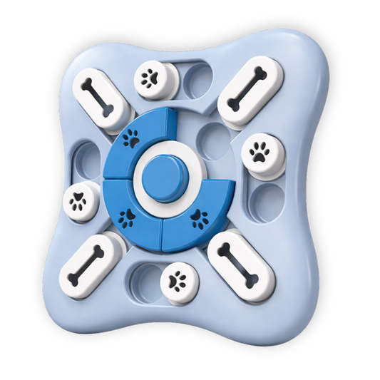 Puzzle interactif pour chien - bleu