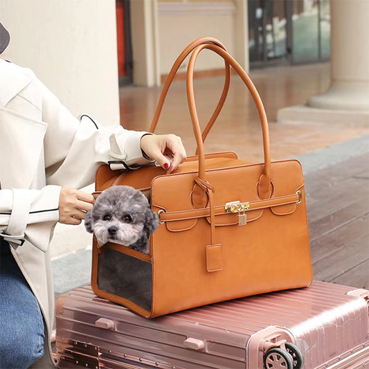 Sac de transport pour chien - Cuir