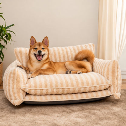 sofa pour chien beige petit canape