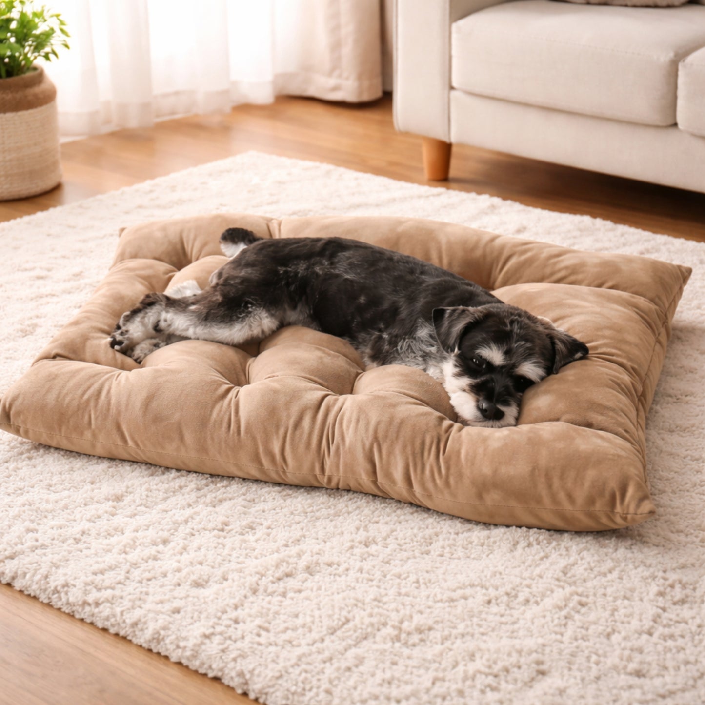 Panier modulable pour chien – beige