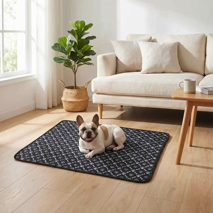 tapis pour chien lavable absorbant antidérapant noir