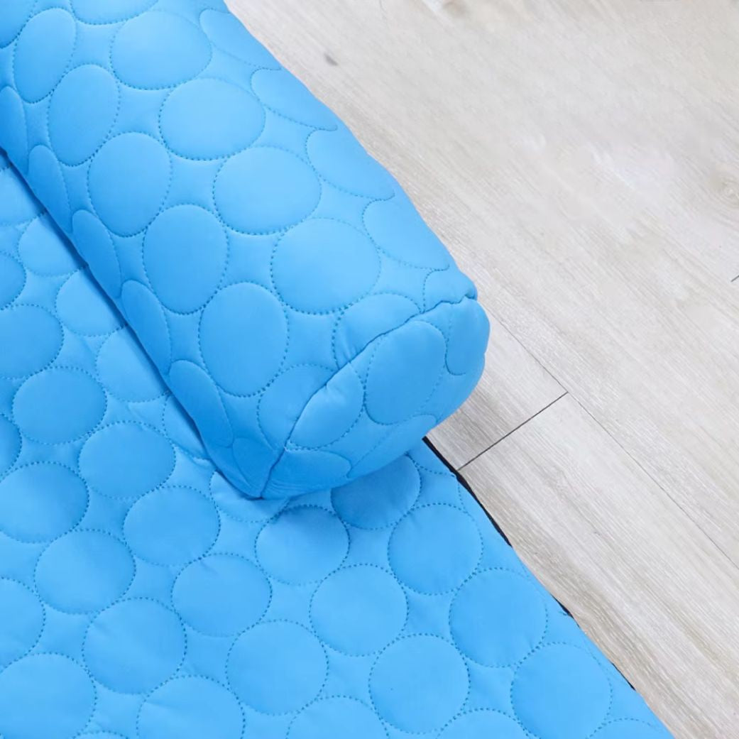 tapis pour chien rafraichissant confort fraîcheur bleu respirant