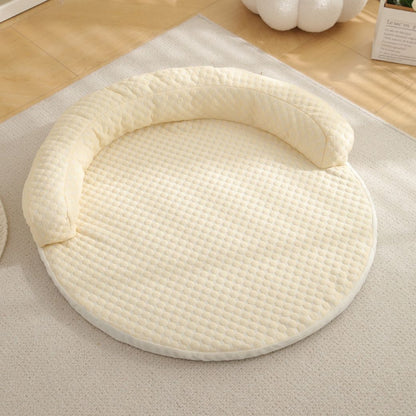 tapis pour chien rafraichissant doux jaune confortable