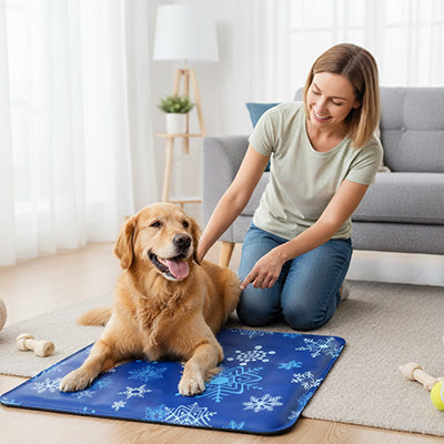 tapis rafraichissant chien gel fraicheur labrador
