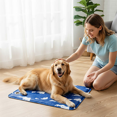 tapis rafraichissant chien gel fraicheur sommeil