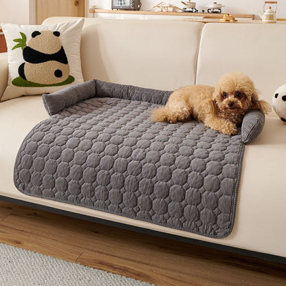 tapis rafraichissant chien quatre saisons antidérapant gris