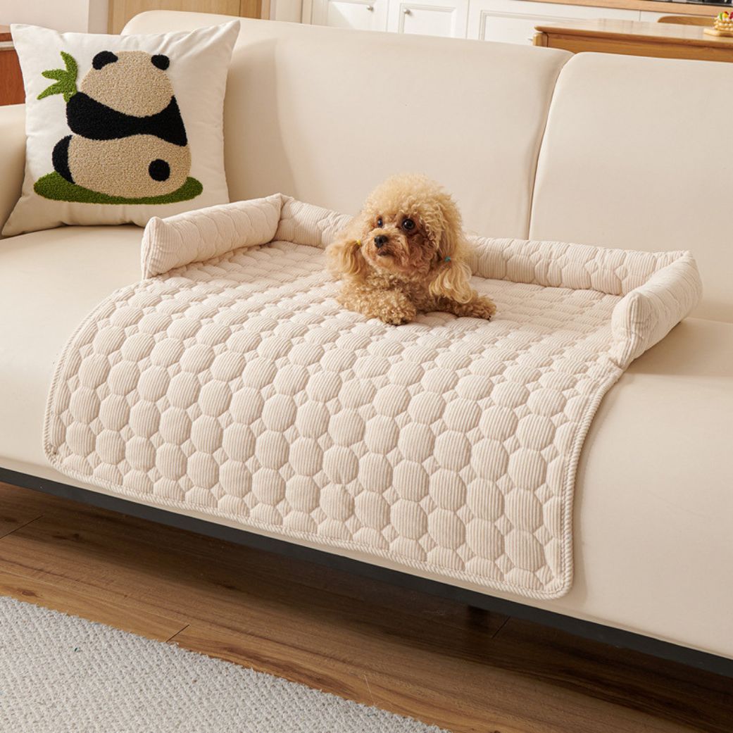 tapis rafraichissant chien quatre saisons confortable beige