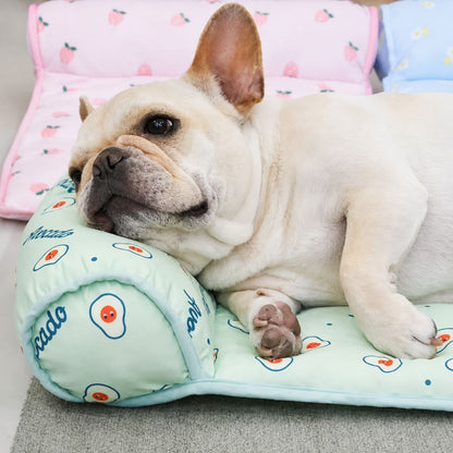 tapis rafraichissant chien tapis respirant petit chien bulldog