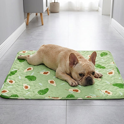 tapis rafraichissant pour chien design avocat bouledogue