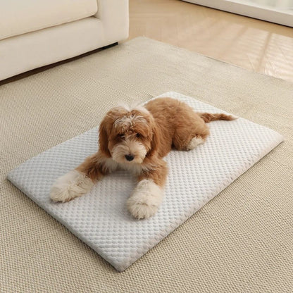 tapis rafraichissant pour chien effet fraîcheur gris doux