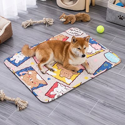 tapis rafraichissant pour chien en tissu doux
