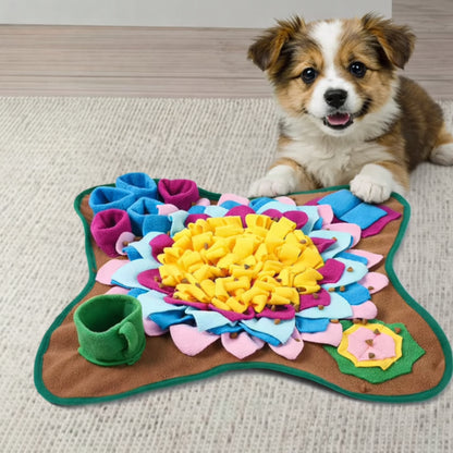 Tapis de fouille puzzle pour chien – marron